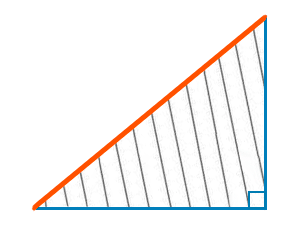 Гипотенуза прямоугольного треугольника.