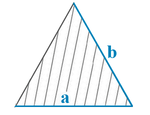 Найти площадь равнобедренного треугольника через три стороны.
