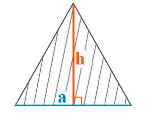 Высота равностороннего треугольника.